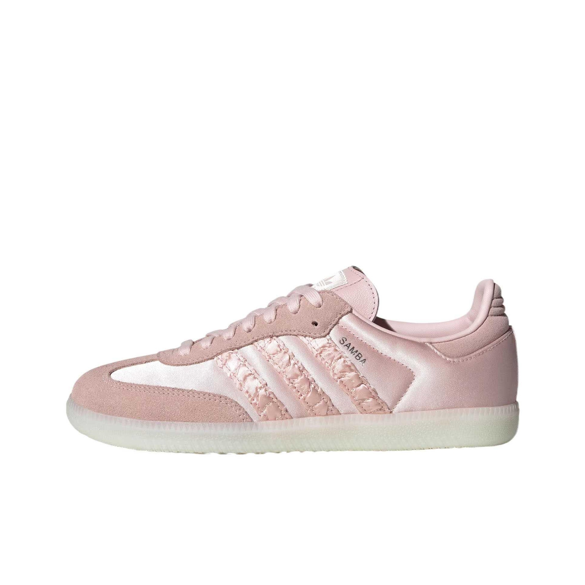 Adidas Shoes Samba - Adidas Originals SAMBA OG รองเท้าสเก็ตบอร์ดหุ้มข้อต่ำแบบมีเบาะรองรับสำหรับผู้หญิง สีชมพูอ่อน