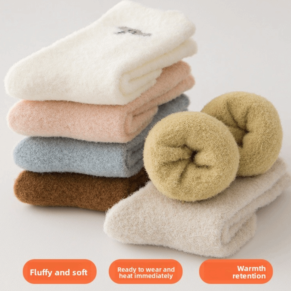 ถุงเท้าเด็กน่ารักลายสัตว์ 2 คู - Thermal Sock Winter บทวิจารณ์และราคา