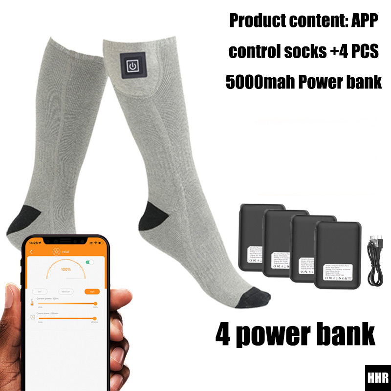ถุงเท้าอุ่นไฟฟ้าควบคุมผ่านแอปอ - Thermal Sock Winter บทวิจารณ์และราคา
