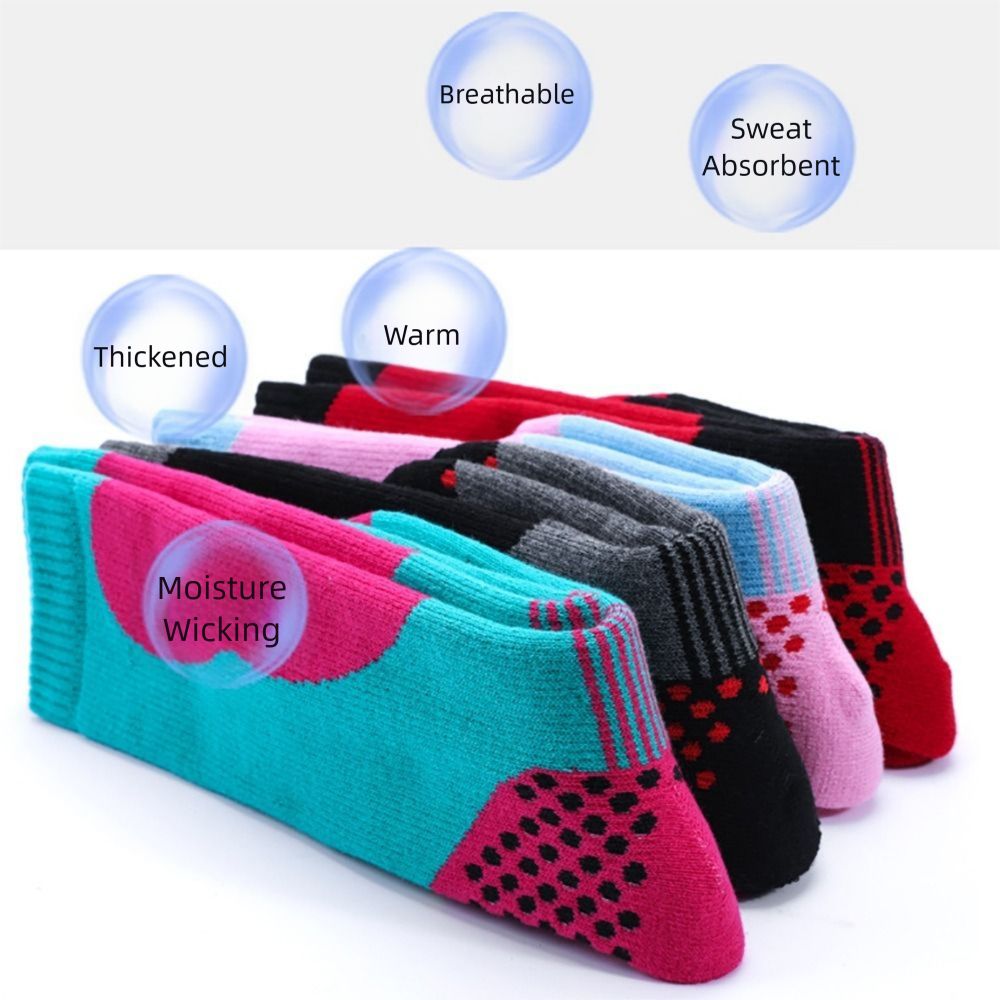 ถุงเท้าสกีเด็กผ้าฝ้ายดูดซับเหง - Thermal Sock Winter บทวิจารณ์และราคา