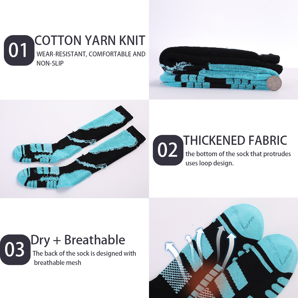 แอล ● ถุงเท้าสกีแบบยาวถึงเข่า  - Thermal Sock Winter บทวิจารณ์และราคา