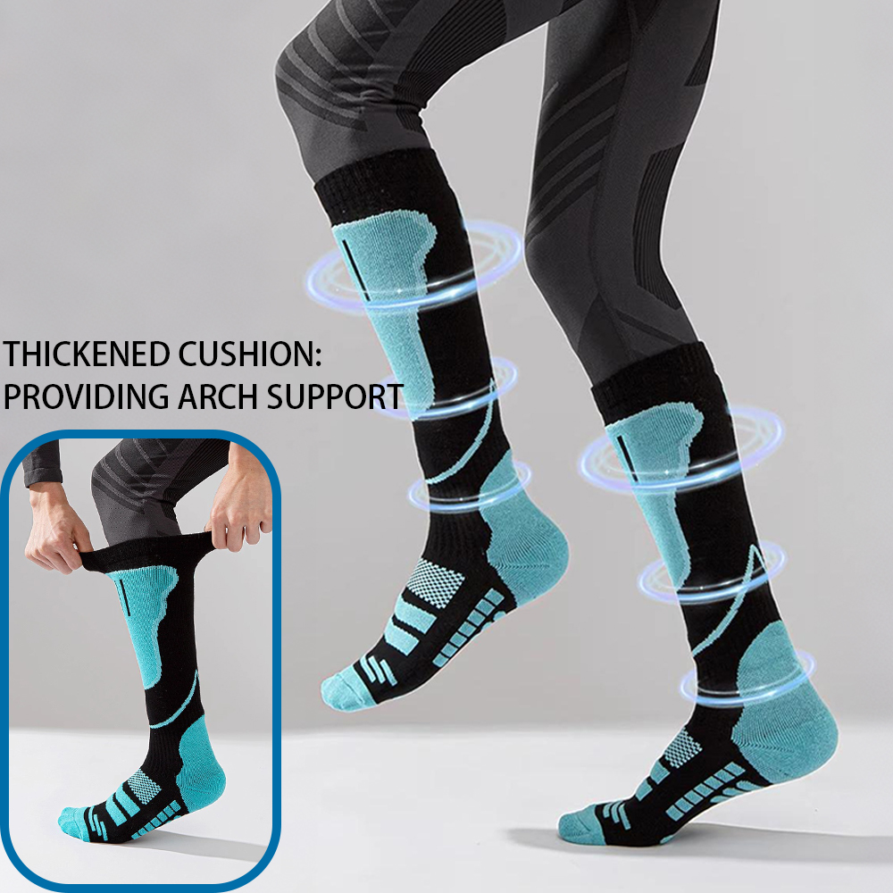 แอล ● ถุงเท้าสกีแบบยาวถึงเข่า  - Thermal Sock Winter บทวิจารณ์และราคา